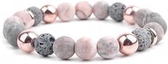 Elastic Natural Agates Lava Stone Couple Distance Bracelets Aromatherapy Essential Oils Diffuser Uni