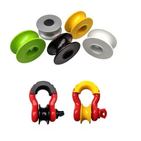 Pulley Block For U-Hook Loop Hook Trailer Rope Automobile 4X4 Off Road 3/4 D Ring Shackle Pulley 4.7
