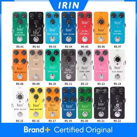 IRIN Electric Guitar Effect Pedal Octave/Compressor/Booster/Overdrive/Distortion/Fuzz/Ensemble/Flang