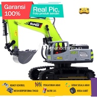 MAINAN MOBIL REMOT KONTROL RC BEKO EXCAVATOR STRONG 16 FUNGSI REMOT BESI METAL LED - Victorious21