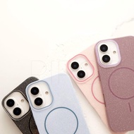 Soft Silicone Magsafe Glitter Phone Case iphone 13-IPHONE 14-IPHONE 15 PRO-IPHONE 15 PRO MAX-IPHONE 