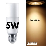 5W 10W 15W 20W หลอดไฟ LED 3000K แสงโทนเย็น6500K หลอดไฟ E27ประหยัดพลังงาน90%