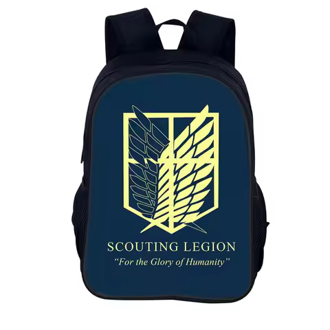 Attack On Titan Cartoon School Backpack for Boy Girl,Anime Game Child Bags for School ,Light Weight 