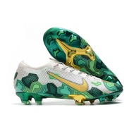 Nike mercurial vapor 13 elite Mbappe Gray gold green FG. Soccer Shoes