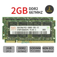 Hynix 4GB 2x 2GB DDR2 667MHz PC2-5300S 200Pin CL5 SODIMM Laptop Memory SDRAM WU