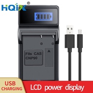 HQIX Suitable for Casio EX-H10 FH100 H15 H20G Digital Camera NP-90 Battery Charger