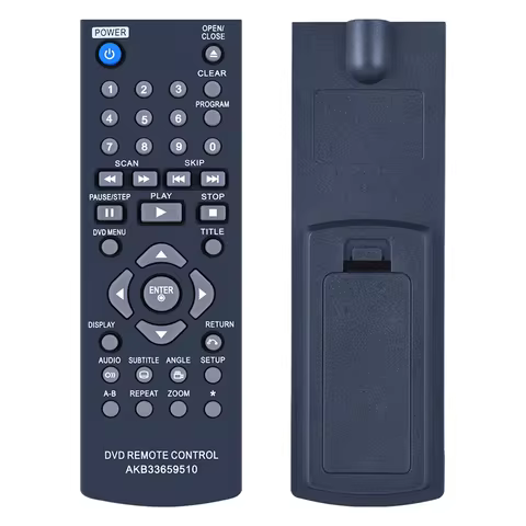 AKB33659510 Replacement Remote Control for LG DVD Player DP122 DP520 DP522 DP930 DP932 DVX440 DVX452
