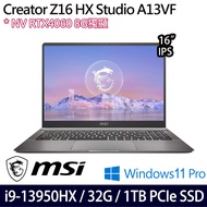 《MSI 微星》Creator Z16HX A13VF-015TW(16吋QHD+/i9-13950HX/32G/1TB PCIe SSD/RTX4060)