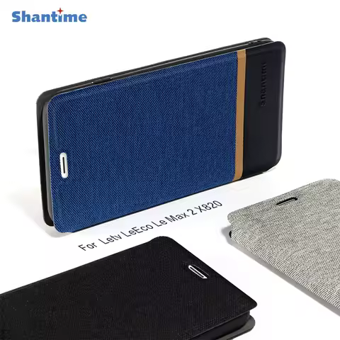 Canvas Case For Letv LeEco Le Max 2 X820 Case Cover Flip Leather Soft Silicone Book Cover For Letv L