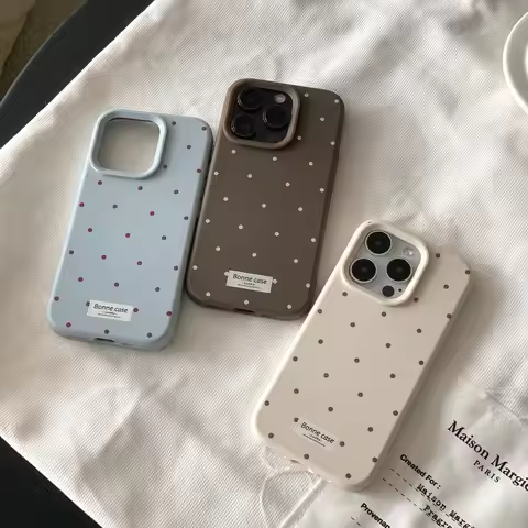 Retro Wave Point Cute Y2K Lichee leather pattern Phone Case For Samsung S25 S24 S23 S22 S21 S20 Plus