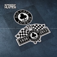 Ace Cafe London Motorcycle Club 75th Anniversary Retro Sticker Motorcycle Modified Waterproof Reflective Sticker
