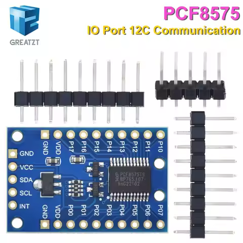 GREATZT PCF8575 Module Expansion IO port Expander board DC 2.5-5.5V I2C communication control 16 IO 