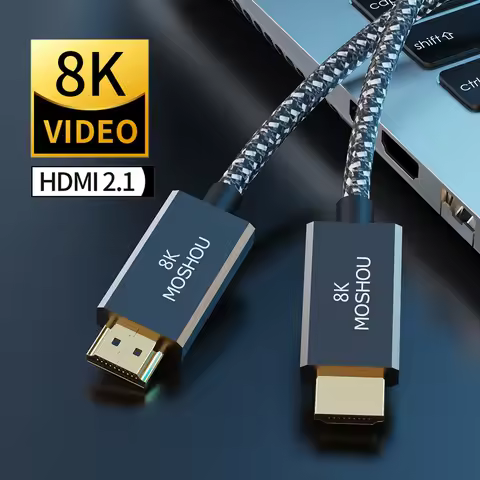 MOSHOU HDMI 2.1 Cable 8K 60Hz 4K 120Hz 48Gbps ARC eARC HDR Video Cord for Amplifier TV PS4 PS5 NS Pr