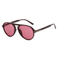Hot-selling 2026 New Product Double Beam Retro Sunglasses Women Ultraviolet-Proof Sunglasses Men Tra