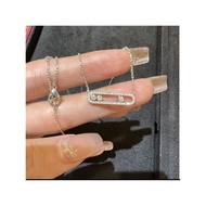 正品PT950铂金钻石💎回形针项链Platinum Diamond Necklace