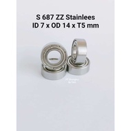 Bearing S 687 ZZ stainless contents 1 pcs