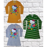 Baju T-Shirt Labuh Lengan Panjang Kanak Kanak Perempuan (Hello Kitty 2-8y)