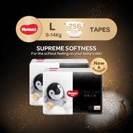 [2 Carton Deal] Huggies Black Label Little Penguin Tape L 4x32s (9-14kg)