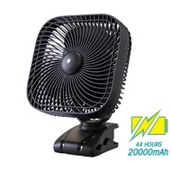 Opolar Portable Clip Fans With Rechargeable battery 8 inch Camping Fans with Hanging Hook 20000mAh