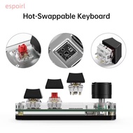 ESPOIR Mechanical Keyboard,  Backlit 3 Keys  Gaming Keyboard,  Mini|Knob Keypad Photoshop