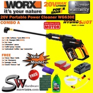 WORX 20V HYDROSHOT PORTABLE POWER CLEANER WG630E/WG 630E COME WITH COMPLETE SET &amp; F.O.C 6x Accessories