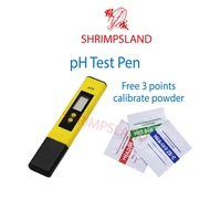 [SHRIMPSLAND] pH Test Meter Digital Pen 0-14 Neutral Acidic Alkaline Water Solution Calibrate
