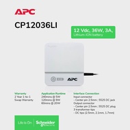 APC Back-UPS Connect 12V dc 36W, lithium-ion, mini network ups to protect internet routers, IP cameras, CP12036LI