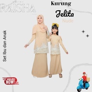 SET IBU DAN ANAK | KURUNG JELITA | KURUNG MODEN (NUDE)