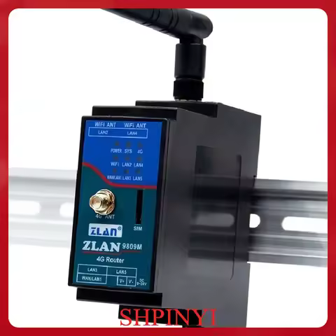 Real ZLAN9809M Industrial 4g router 4g lte modem wifi router with sim card small size Din