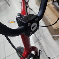 Black GT BMX rotor handlebar pole with hole bolts GT BMX