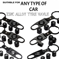 ✨READY STOCK IN MY✨Zinc Alloy Car Tyre Valve Cap Air Cap Key Chain PROTON PERODUA HONDA TOYOTA alloy