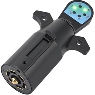 Penguji Palam Treler 7 Way, Penguji Lampu Treler 7 Pin dengan Lampu LED, Penguji Pendawaian 7 Way un