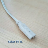 Socket Lampu T5 - Soket T5 Kabel Power 1arah