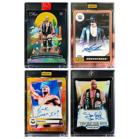 PANINI DIY STONE GOLD WWE Signature collection card bricks Undertaker homemade Boy Christmas birthda