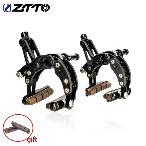 ZTTO Carbon Road Bike Brake Dual Pivot Calipers 158g Ultimate Lightweight Side Pull Rim Brake C Clip