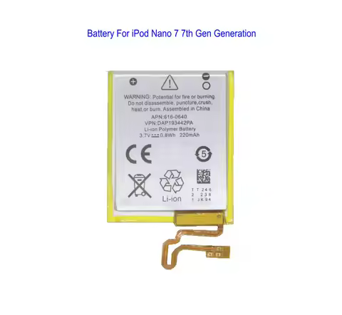 1 x Replacement A1446 616-0639 616-0640 Battery For iPod Nano 7 7th Gen Generation MP3 Li-Polymer Re