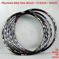 319 Brek Cakera 26inci 27.5inci 29inci Rim Basikal Gunung Rim Roda Basikal 32 Lubang 24 Lubang Rivet