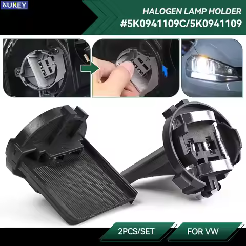 2x H7 Headlight Bulb Socket Adapters for VW Golf Jetta Tiguan Passat Touran 5K0941109C Mercedes-Benz