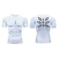 Bandai | Bandai Demon Slayer Douma Eyes Double-sided Print Compression T-shirt Men Anime Fitness Gym