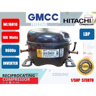 Compressor Refrigerator GMCC (HITACHI) Model WL16H10DANS Size 1/5HP R600a DC INVERTER Refrigerant