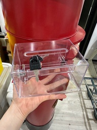 清貨 透明膠箱 婚禮物資 心心收集盒 籌款箱 人情收納盒 卡片收納盒 有鎖 捐款箱