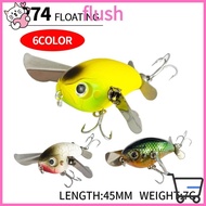 FLUSH Cicada Lure, 45mm Length Floating Body Cicada Fishing Lure, Professional Grade 7g Weight Micro