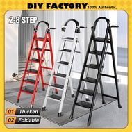 Tangga Lipat 8 step Foldable Ladder Heavy Duty Stainless Steel Folding Stairs Ladder Multifunctional