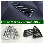 Air Conditioning Outlet AC Vent Decoration Frame Cover Trim Fit For Mazda 2 Demio 2015 - 2023 Auto A