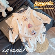 YADOU ชุดฮู้ดการ์ตูนน่ารักสำหรับสาวๆครอบครัวชุดเข้ากันฤดูใบไม้ผลิ/ฤดูใบไม้ร่วง