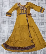 A LINE RAYON COTTON KURTIS