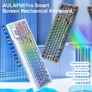 AULA | F98 Pro | Transparent Mechanical Keyboard | Hot-Swappable | Wireless/Bluetooth/Wired | 98-Key