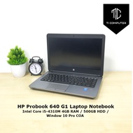 HP Probook 640 G1 Intel Core i5-4310M 2.7Ghz 4GB RAM 500GB HDD Laptop Refurbished Notebook