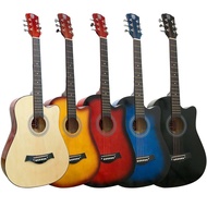 Acoustic Guitar BEST  for Beginners TECHNO Solid Wood (made in indonesia)