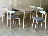 [1+6] GF X5 DINING ROOM SET / dining table/ meja makan